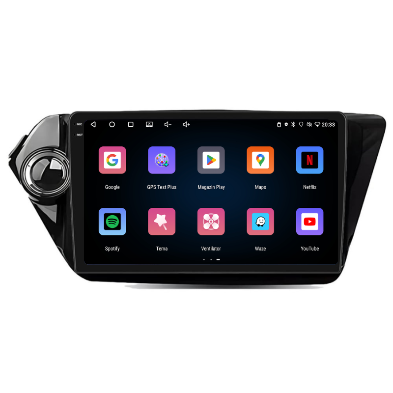 Navigatie Kia RIO K2 (2012-2017), Ecran 9 inch, Carplay / Android Auto, Youtube, Waze