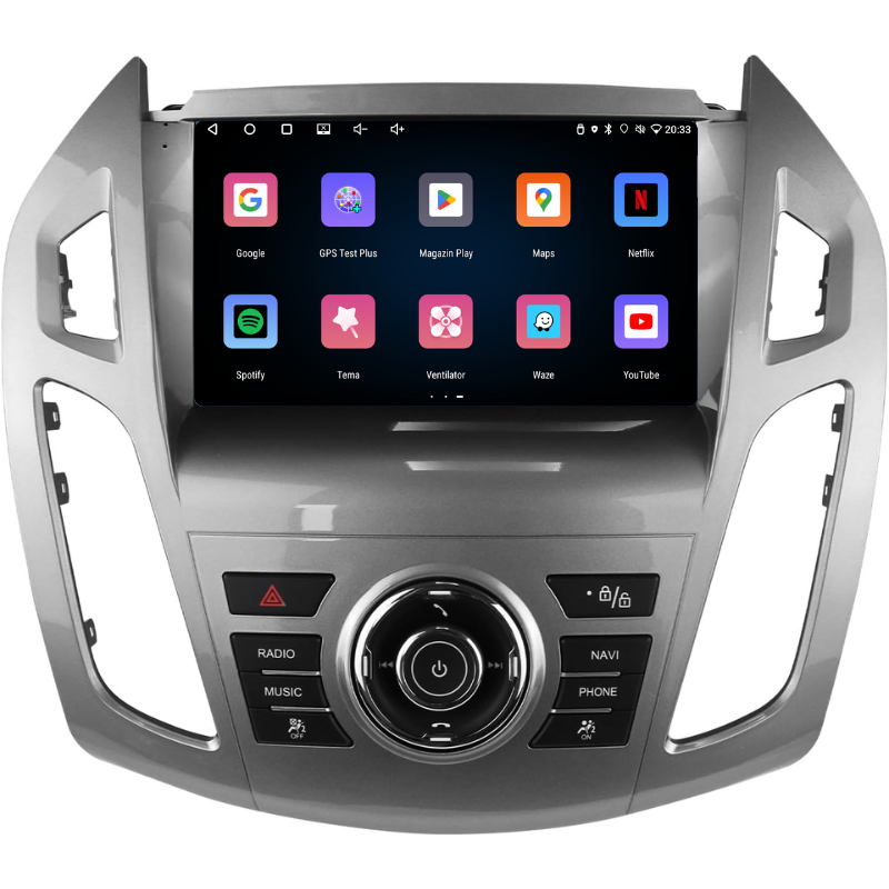 Navigatie Ford Transit Connect (2013-2018), Ecran 9 inch, Carplay / Android auto, Youtube, Waze