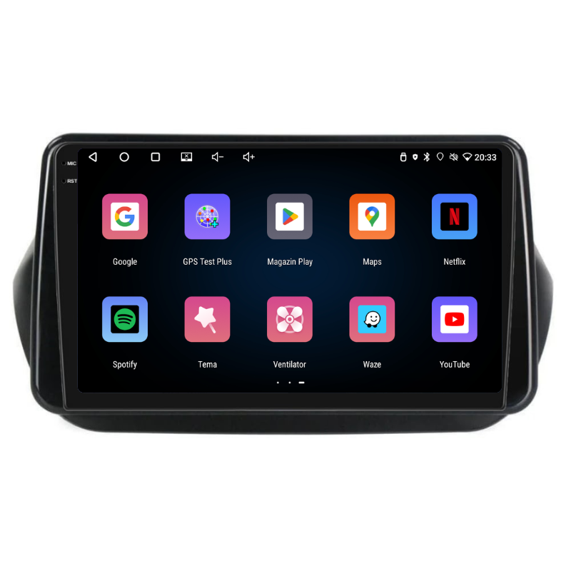 Navigatie Fiat Qubo (2008-2021), Ecran 10 inch, Carplay / Android auto, Youtube, Waze