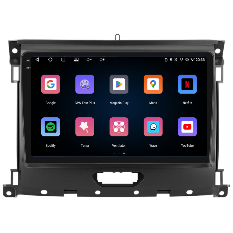 Navigatie Ford Ranger (2015-2022), Ecran 9 inch, Carplay / Android auto, Youtube, Waze