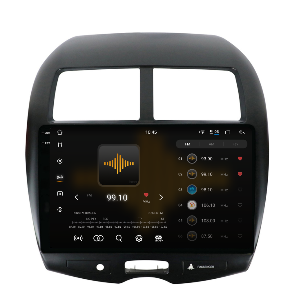 Navigație Mitsubishi ASX (2010-2015), Android, Ecran 10", Carplay / Android Auto