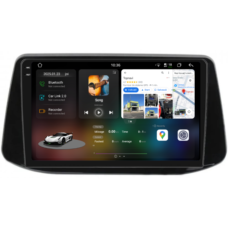 Navigatie Hyundai i30 (2017+), Ecran 9 inch, Carplay / Android auto, Youtube, Waze