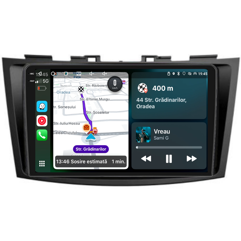 Navigatie Suzuki Swift (2010-2017), Ecran 9 inch, Carplay / Android auto, Youtube, Waze