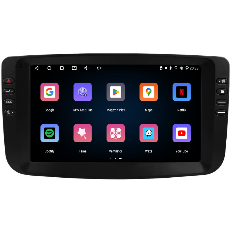 Navigatie Fiat Punto (2010-2015), Ecran 9 inch, Carplay / Android auto, Youtube, Waze