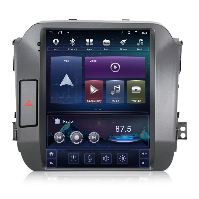 Navigatie Hyundai Santa Fe (2006-2012), Ecran tip tesla 9,7 inch, Carplay / Android auto, Youtube, Waze