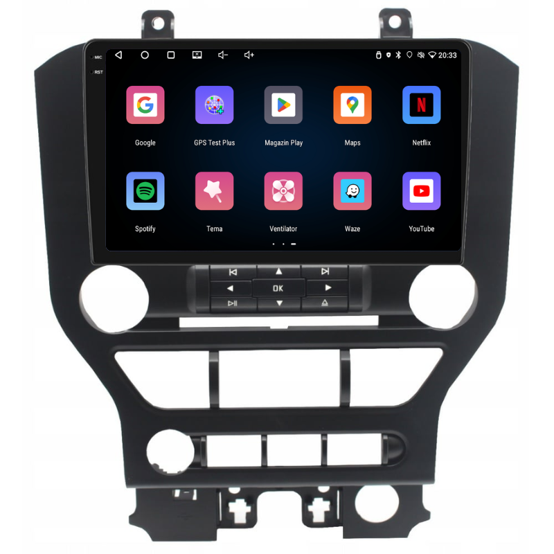 Navigatie Ford Mustang (2015-2020), Ecran 9 inch, Carplay / Android auto, Youtube, Waze