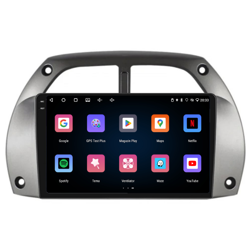 Navigatie Toyota RAV4 (2000-2005), Ecran 9 inch, Carplay / Android auto, Youtube, Waze
