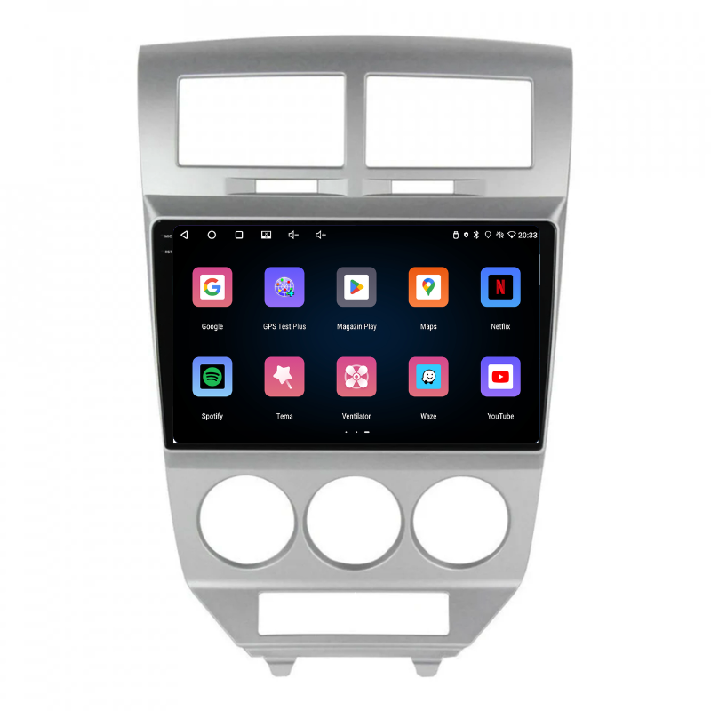 Navigatie Dodge Caliber (2006-2010), Ecran 9 inch, Carplay / Android auto, Youtube, Waze