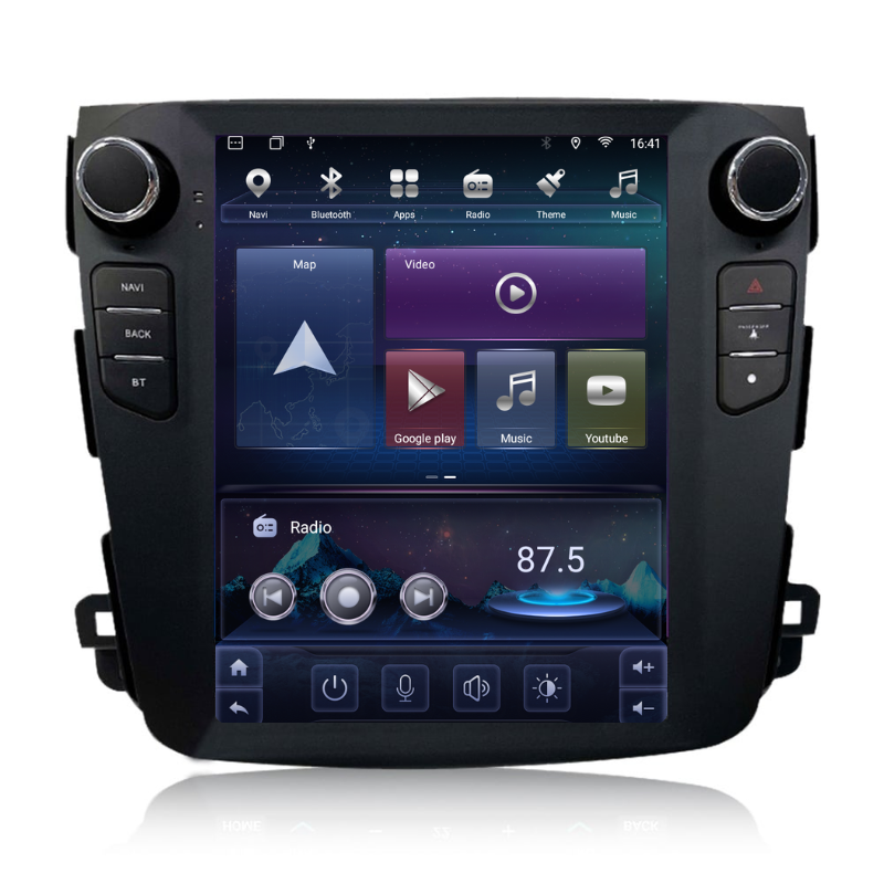 Navigatie Mitsubishi Outlander (2008-2012), Ecran tip tesla 9,7 inch, Carplay / Android auto, Youtube, Waze