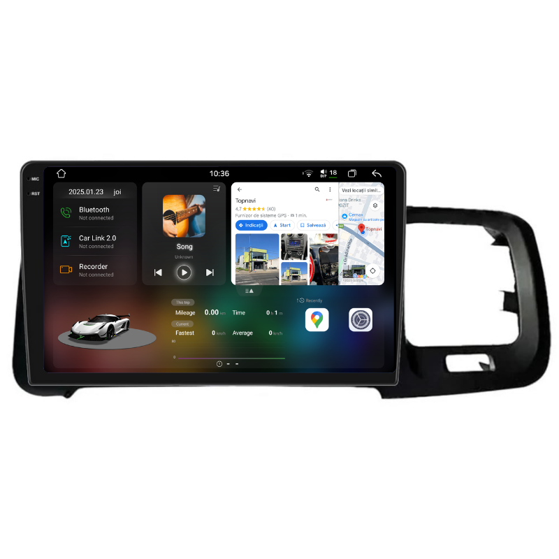 Navigatie Volvo S60 V60 (2014-2018), Ecran 9 inch, Carplay / Android auto, Youtube, Waze