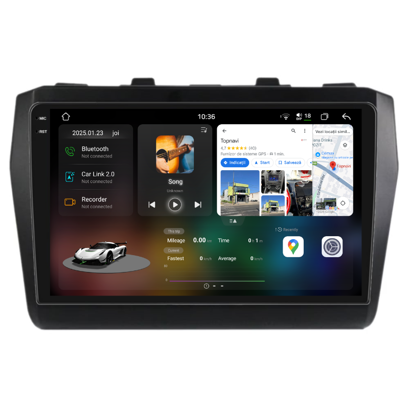 Navigatie Suzuki Swift (2017+), Ecran 9 inch, Carplay / Android auto, Youtube, Waze