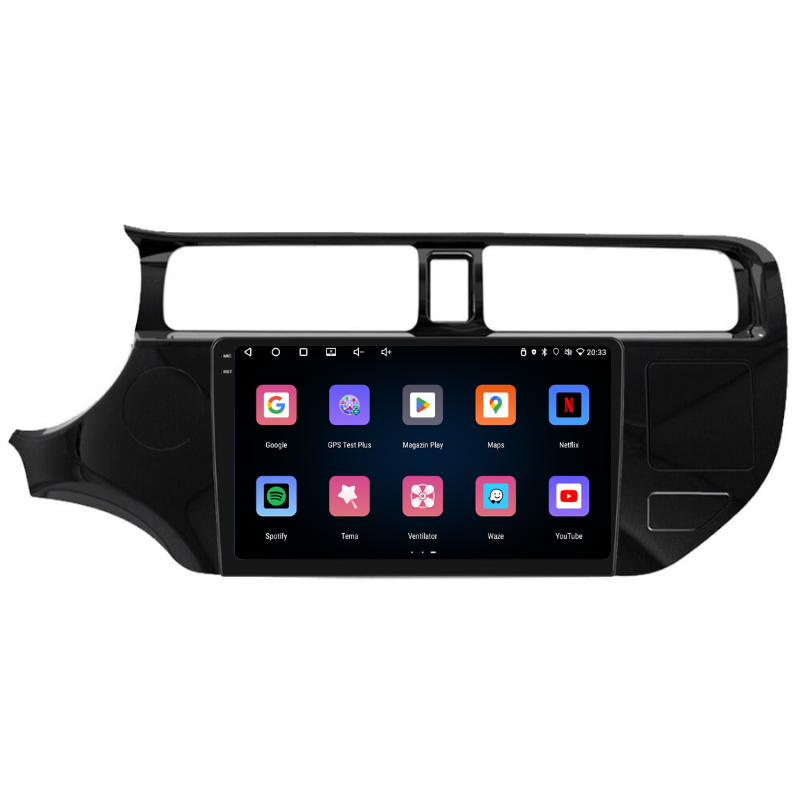 Navigatie Kia RIO K3 (2012-2015), Ecran 9 inch, Carplay / Android Auto, Youtube, Waze