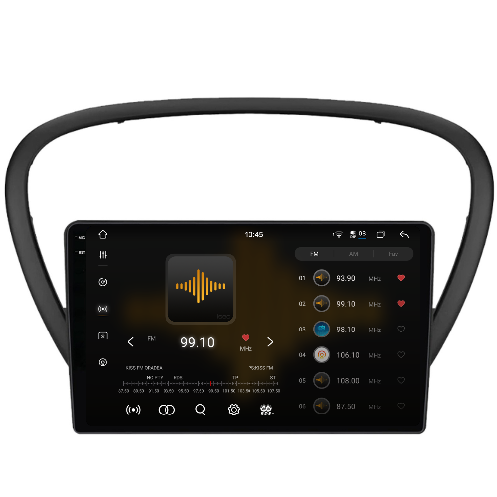 Navigatie Peugeot 607 (2004-2011), Ecran 9", Carplay / Android Auto