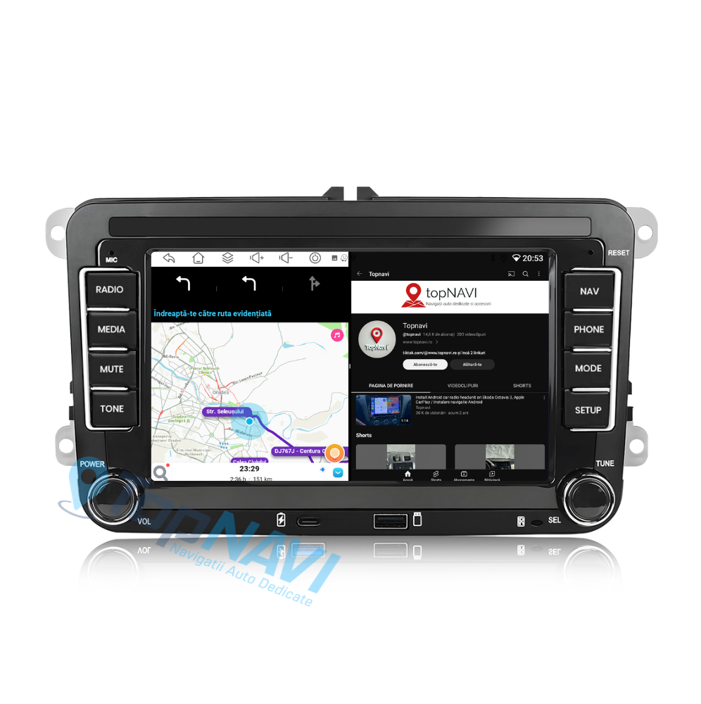 Navigatie Volkswagen passat B7, Ecran 7 inch, 2GB RAM 32GB, carplay / android auto