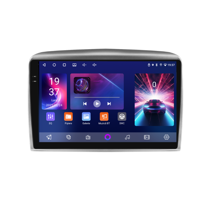 Navigatie Lancia Ypsilon (2006-2012), Ecran 9 inch, Carplay / Android auto, Youtube, Waze