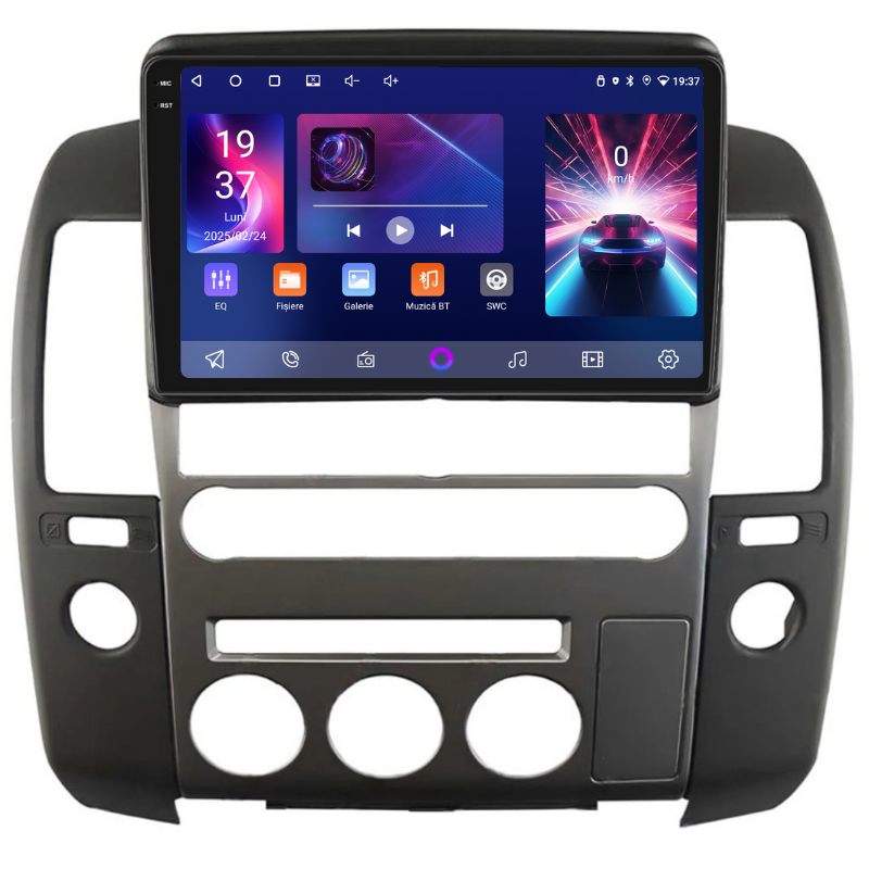 Navigatie Nissan Navara (2004-2014), Ecran 9 inch, Carplay / Android auto, Youtube, Waze