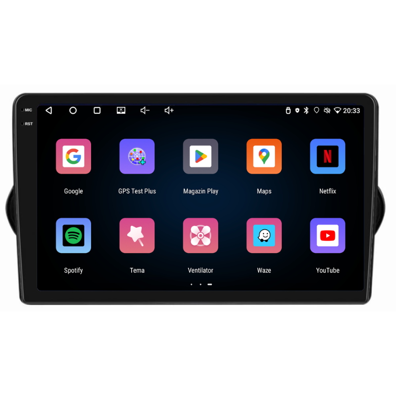 Navigatie Fiat Tipo (2015-2021), Ecran 9 inch, Carplay / Android auto, Youtube, Waze