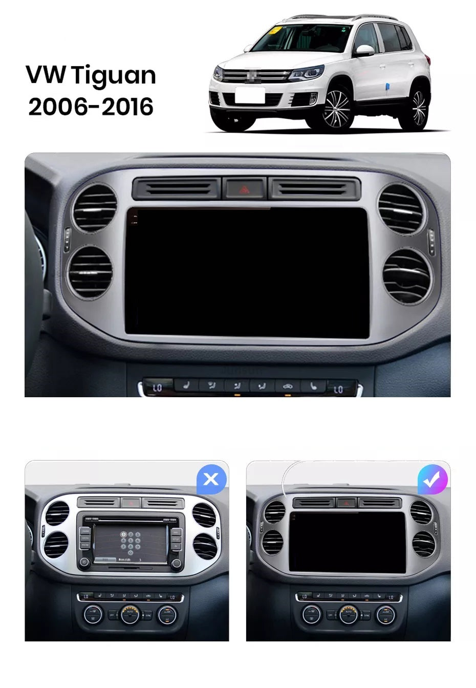 Navigatie VW Tiguan (2011-2016), Android, Ecran 9 inch, 2GB RAM 32GB