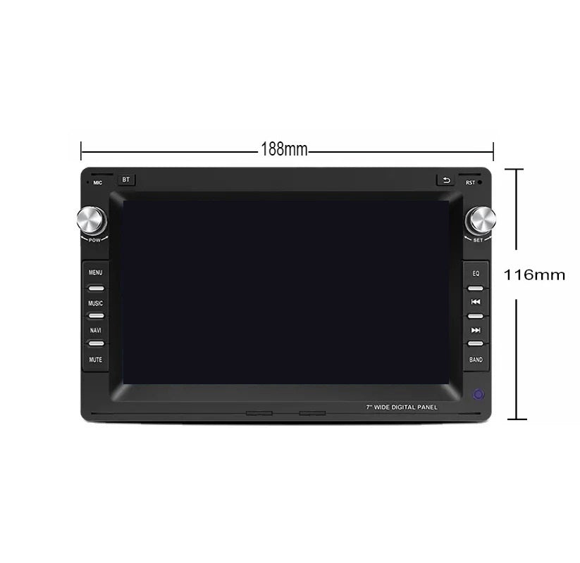 Navigatie Volkswagen Golf 4,Passat B5, Transporter T5, Polo, Skoda, 7", carplay / android auto