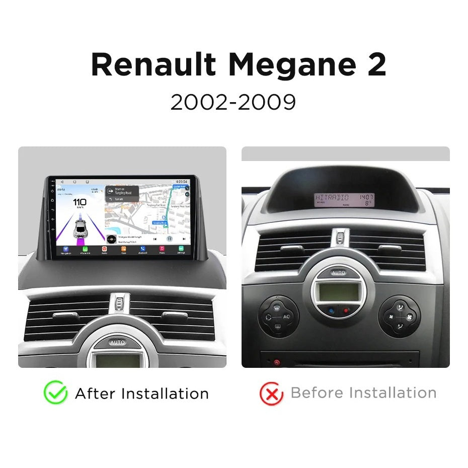 Navigatie Renault Megane 2 (2002-2009), Ecran 9", Carplay / Android Auto