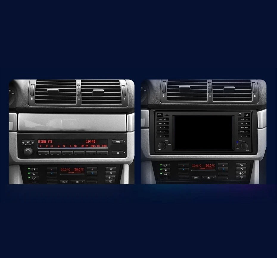 Navigatie Bmw Seria 5 E39 (1995-2004), Ecran 7", Carplay / Android auto