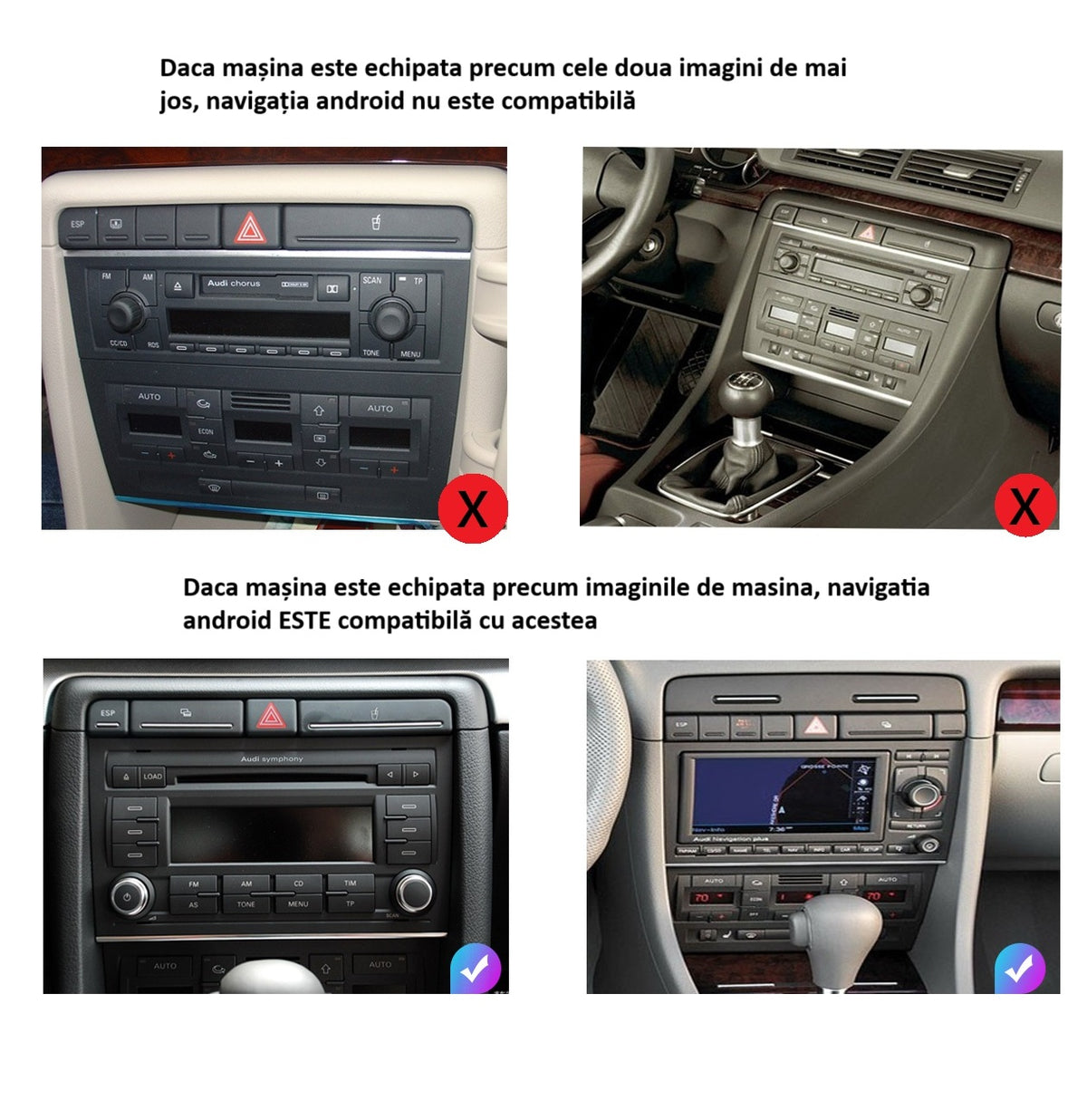 Navigatie Seat Exeo (2001-2008) 4GB RAM, Android 15, carplay / android auto