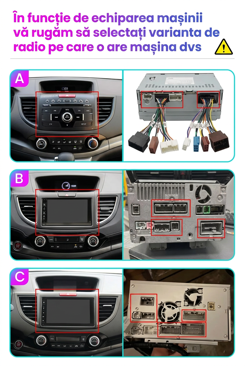 Navigatie Honda CRV (2012-2016), Ecran 9", Carplay / Android Auto