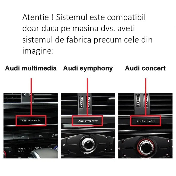 Navigatie Audi A4 / A5 B8 2008-2016, Android, Carplay, Bluetooth, Youtube, Waze