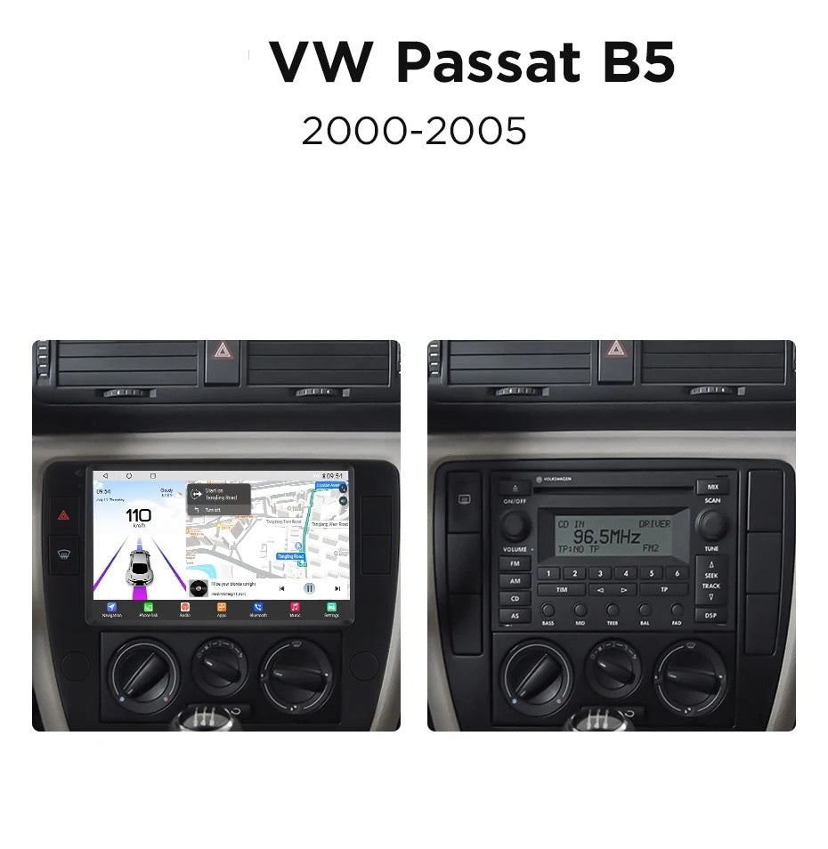 Navigatie Volkswagen Passat B5 (2000-2005), Android, Ecran 9", Carplay / Android Auto