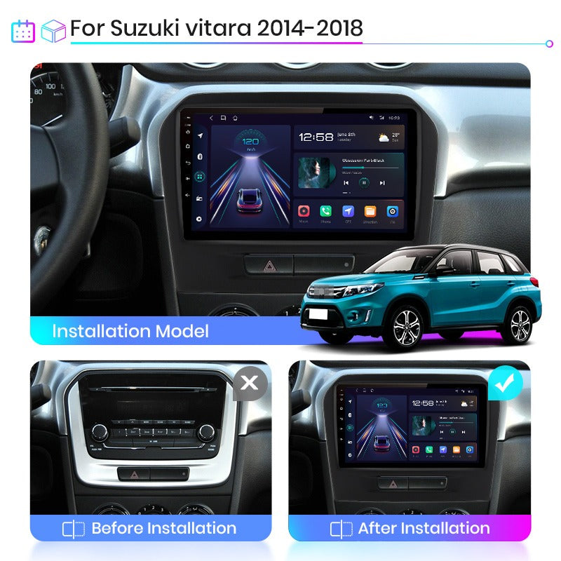 Navigatie Suzuki Vitara / Grand Vitara (2015-2018), Android, Ecran 9", Carplay / Android auto