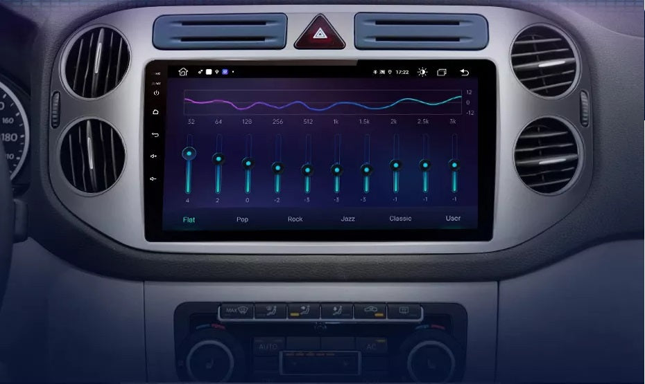 Navigatie Volkswagen Tiguan (2011-2016), Android 12, 1GB RAM 32GB, google maps, youtube, wifi, waze, bluetooth