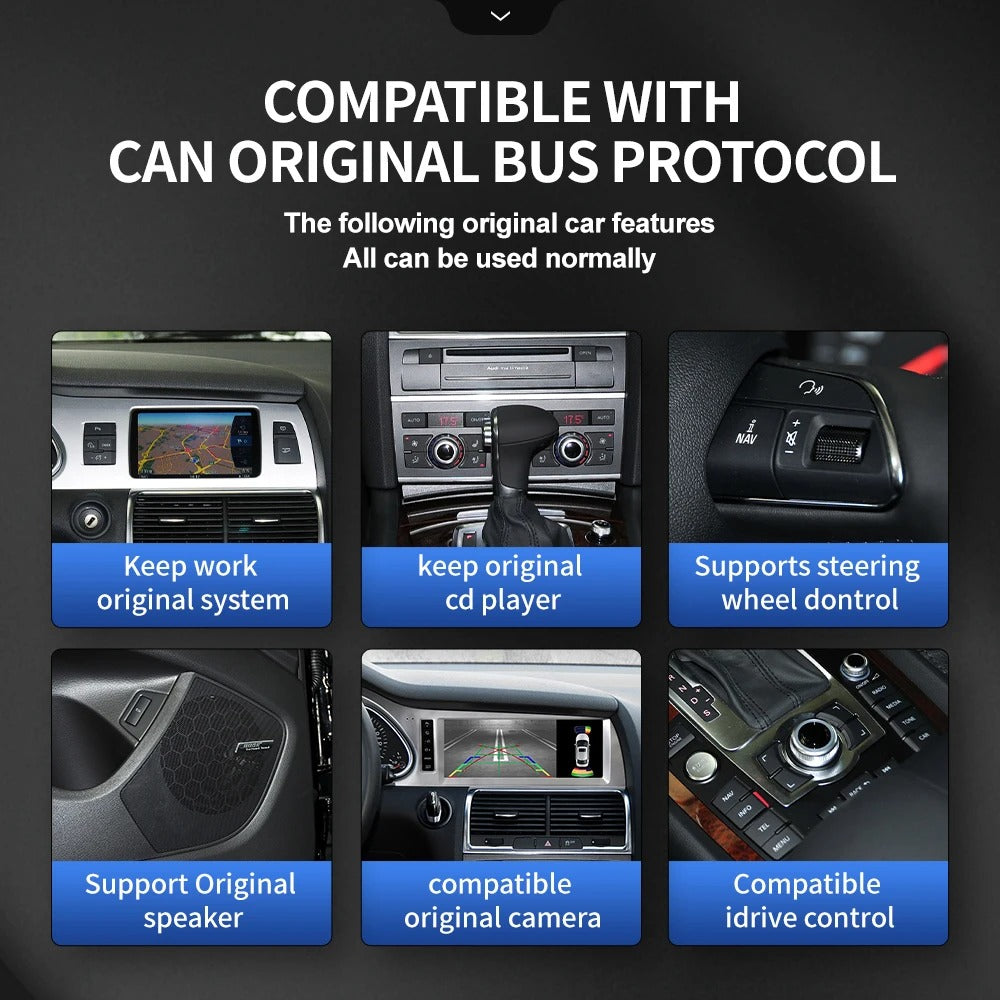 Navigatie Audi Q7 (2005-2015) Android, Ecran 8.8 inch, 8GB RAM 256GB