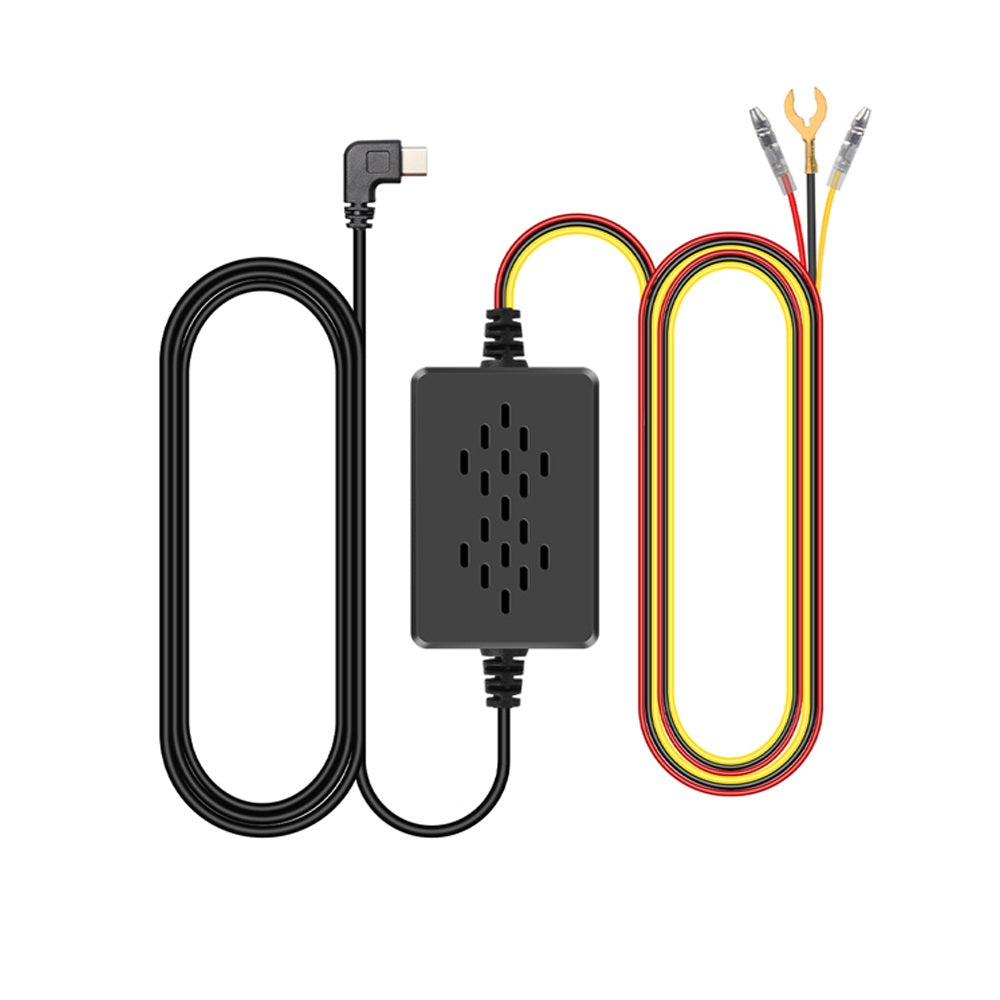 Kit cablaj alimentare camera auto dvr trafic, 24h, USB-C, monitorizare 24/7