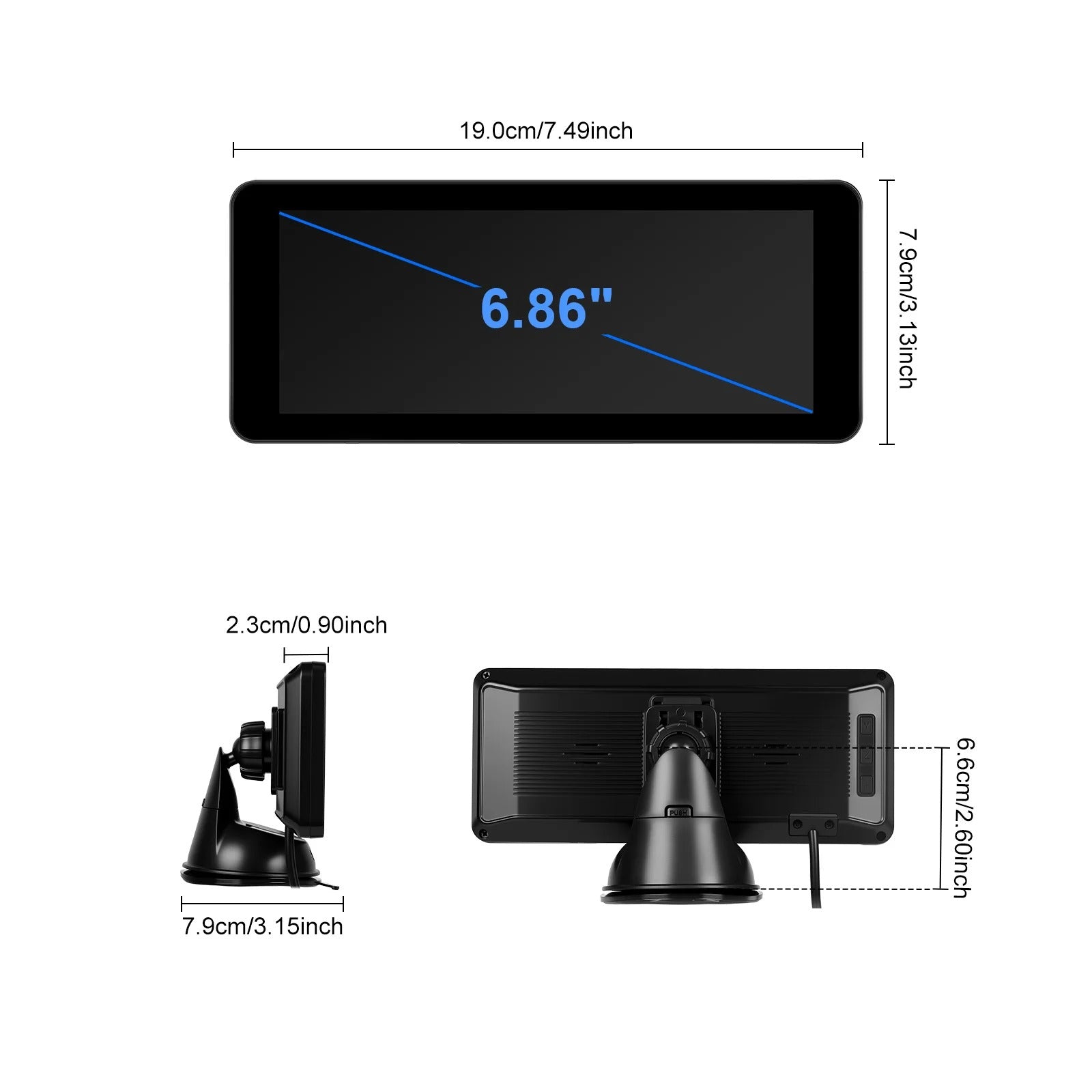 Kit monitor auto copii + camera supraveghere