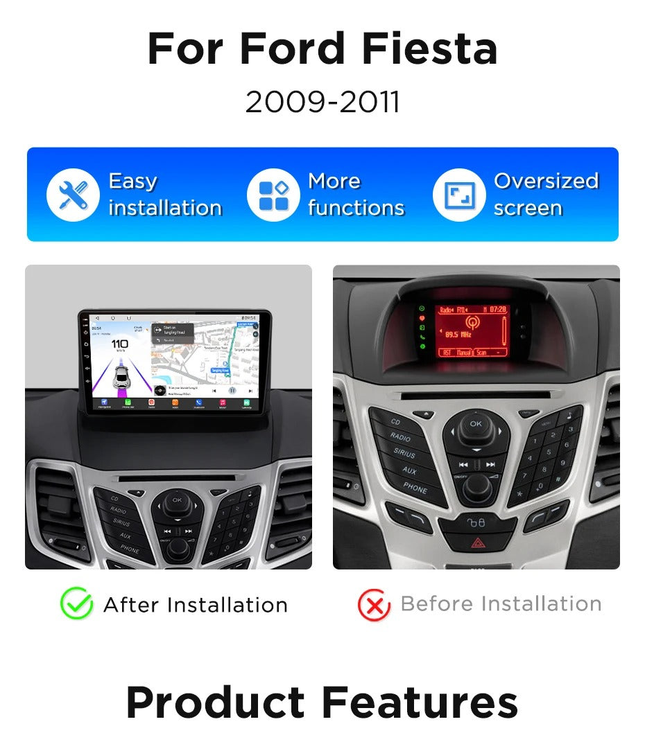 Navigatie Ford Ecosport (2012-2017), Android, Ecran 9", Carplay / Android auto