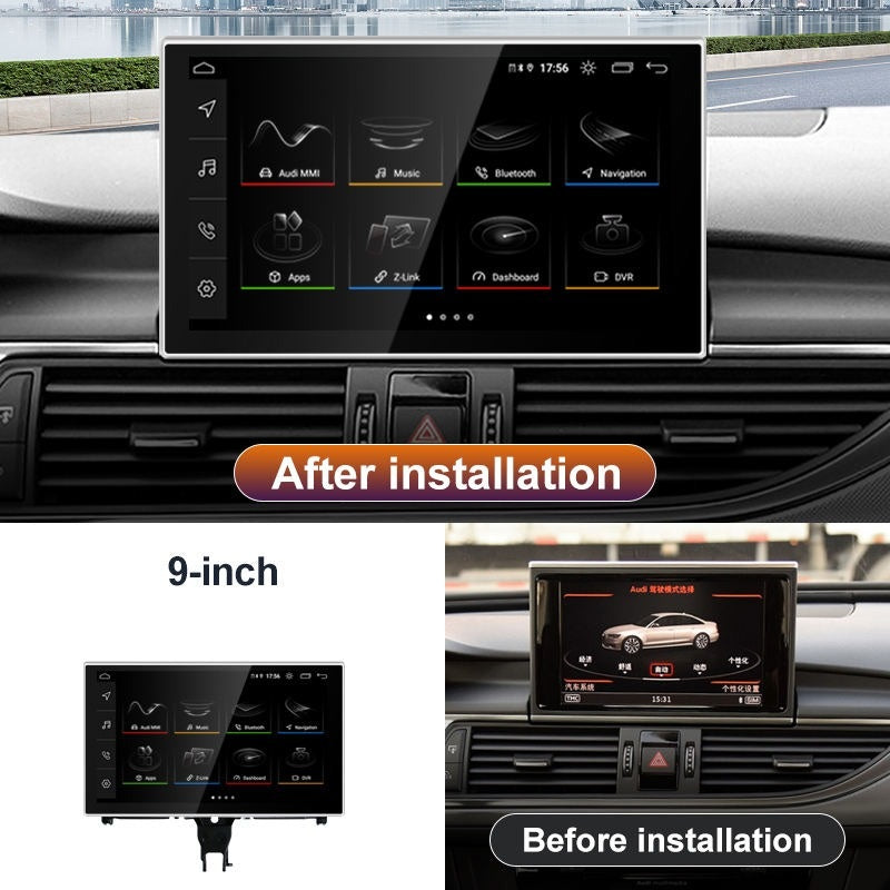 Navigatie Audi A6 C7 (2009-2018) Android, Ecran 9 inch, retractabil, Carplay / Youtube