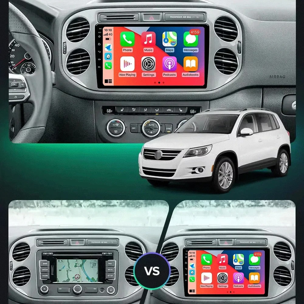 Navigatie Volkswagen Tiguan (2006-2016), Android, Ecran 9", Carplay / Android auto