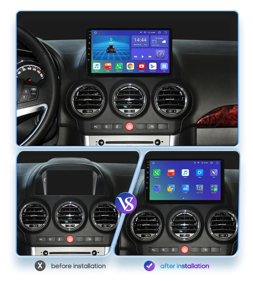 Navigatie Opel Antara (2006-2017), Ecran 9", Carplay / Android auto