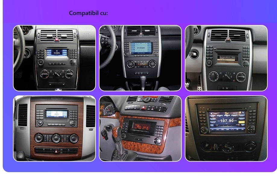 Navigație Mercedes, Android, Ecran 9 inch, Carplay / Android Auto