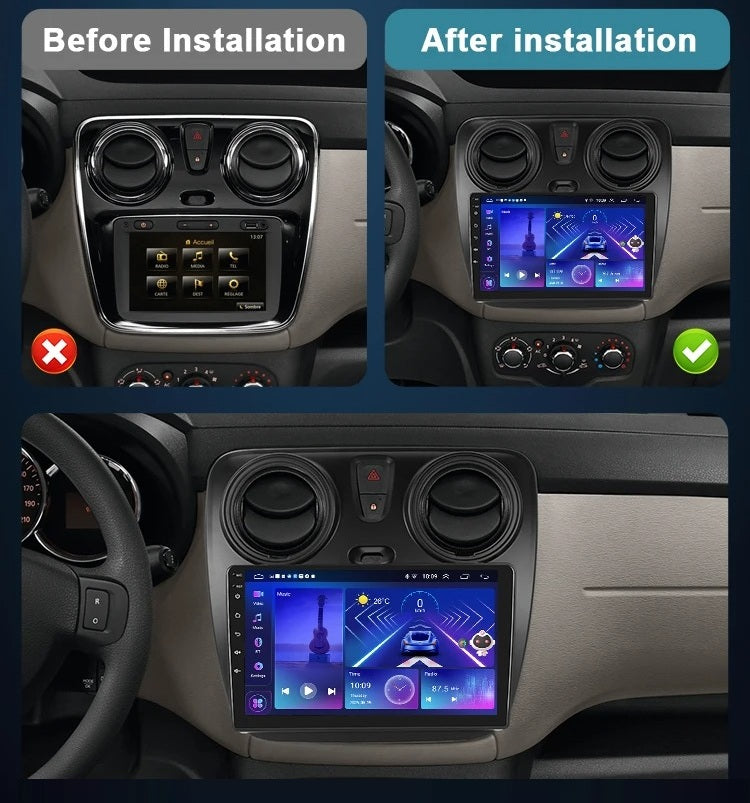 Navigatie Dacia Dokker (2012-2020), Android, Ecran 9", Carplay / Android auto