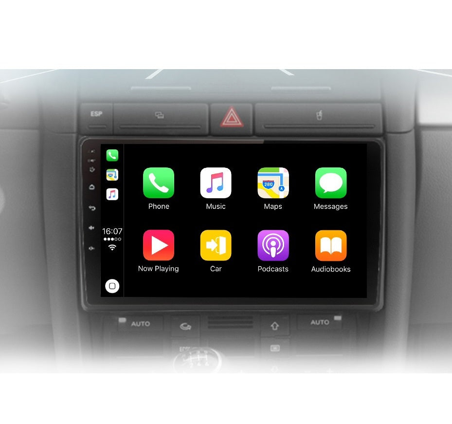 Navigatie Audi a4 b6, b7, seat exeo, android 12, 1GB RAM 32GB, wifi, google maps, youtube, waze, bluetooth