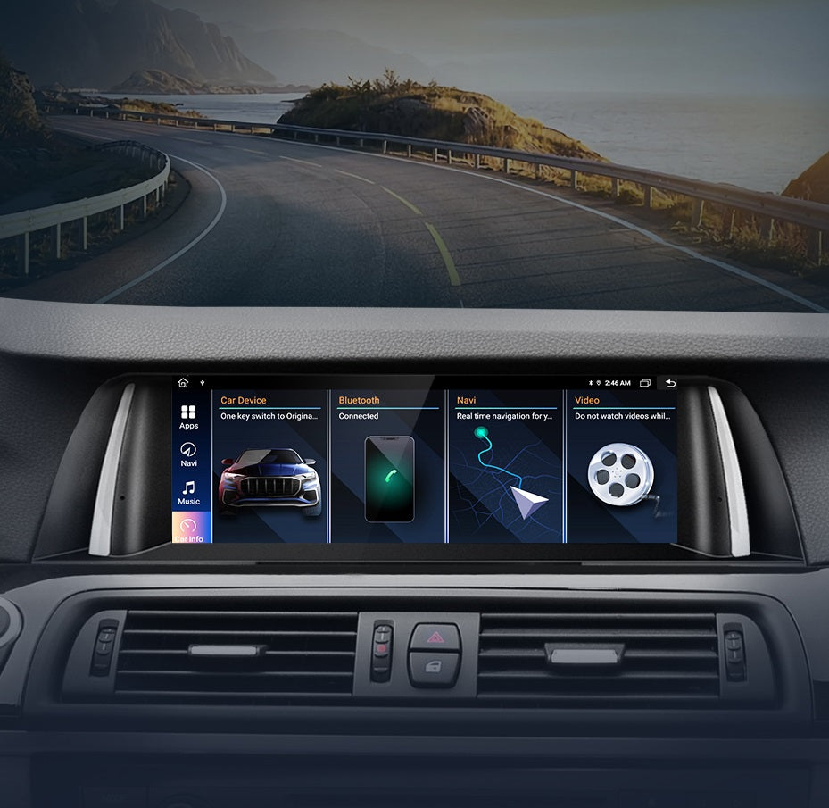 Navigatie Bmw Seria 5 F10 F11 (2010-2017), Ecran 10.25", Android, Carplay / Android Auto