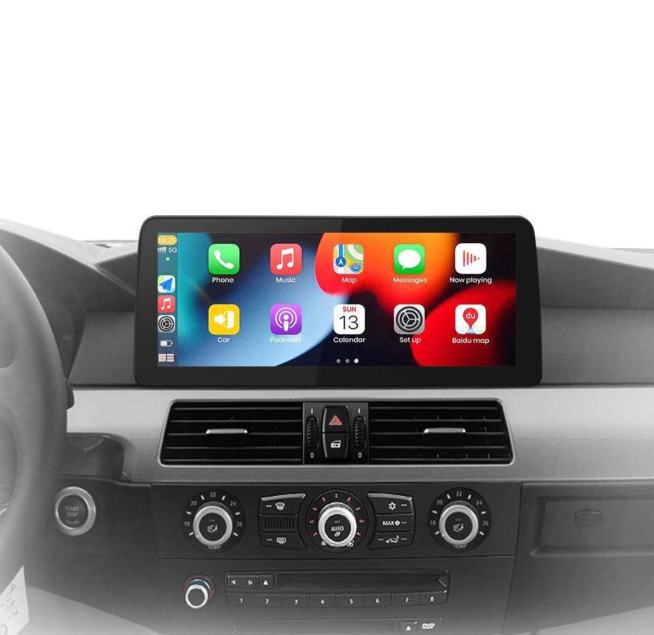 Navigatie BMW seria 5 E60 E61 (2004-2010), Android, Carplay / Android auto