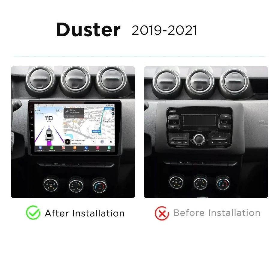 Navigatie Dacia Duster (2018-2021), Android, Ecran 10", Carplay / Android auto