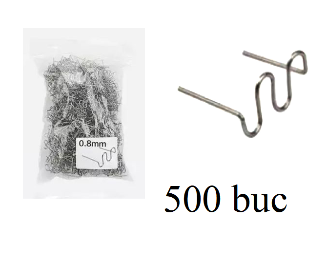 Capse cleme pentru aparat sudura lipit plastic pistol TIP S - set 500 buc