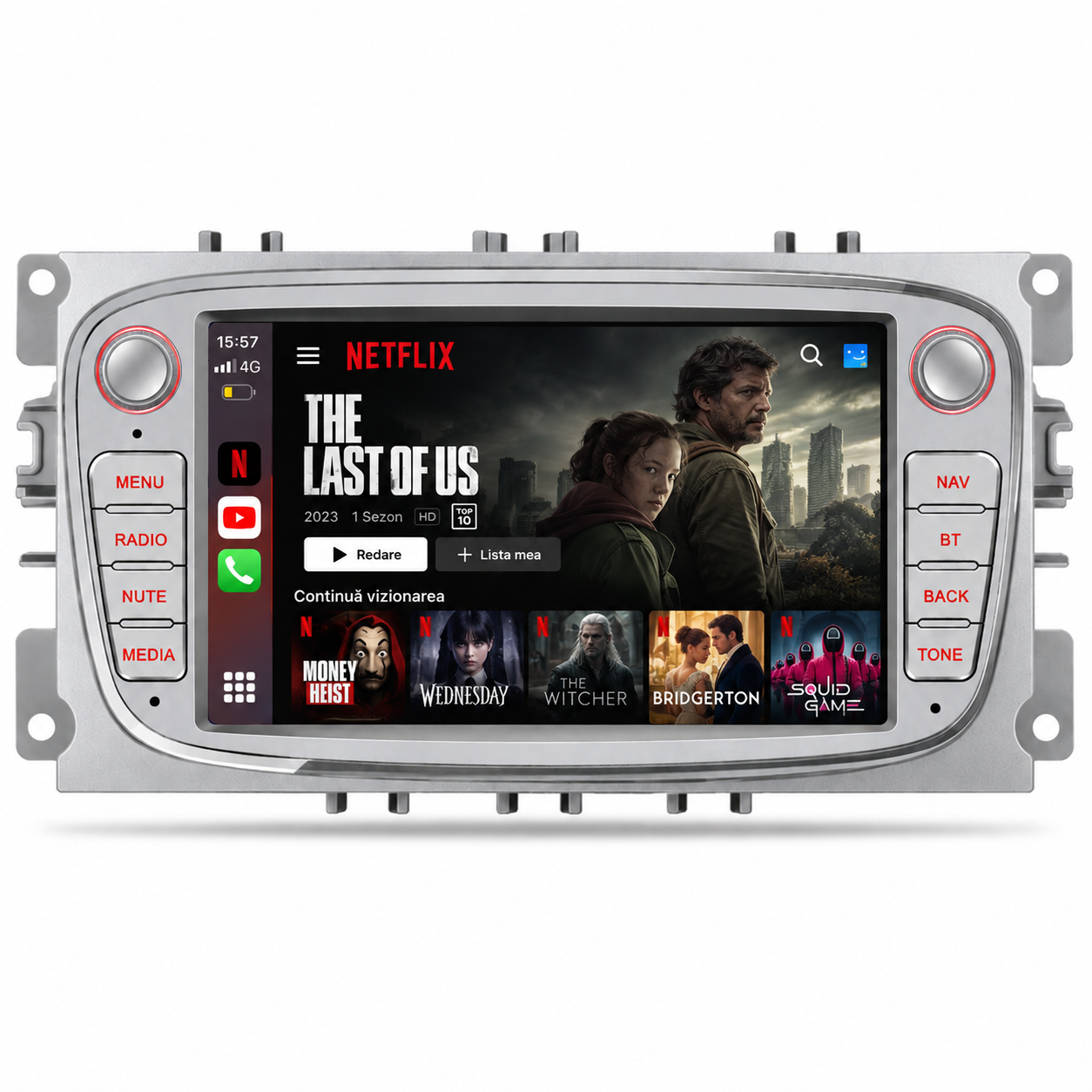 Navigatie Ford Focus / Kuga / Mondeo , Android, Ecran 7", Carplay / Android auto