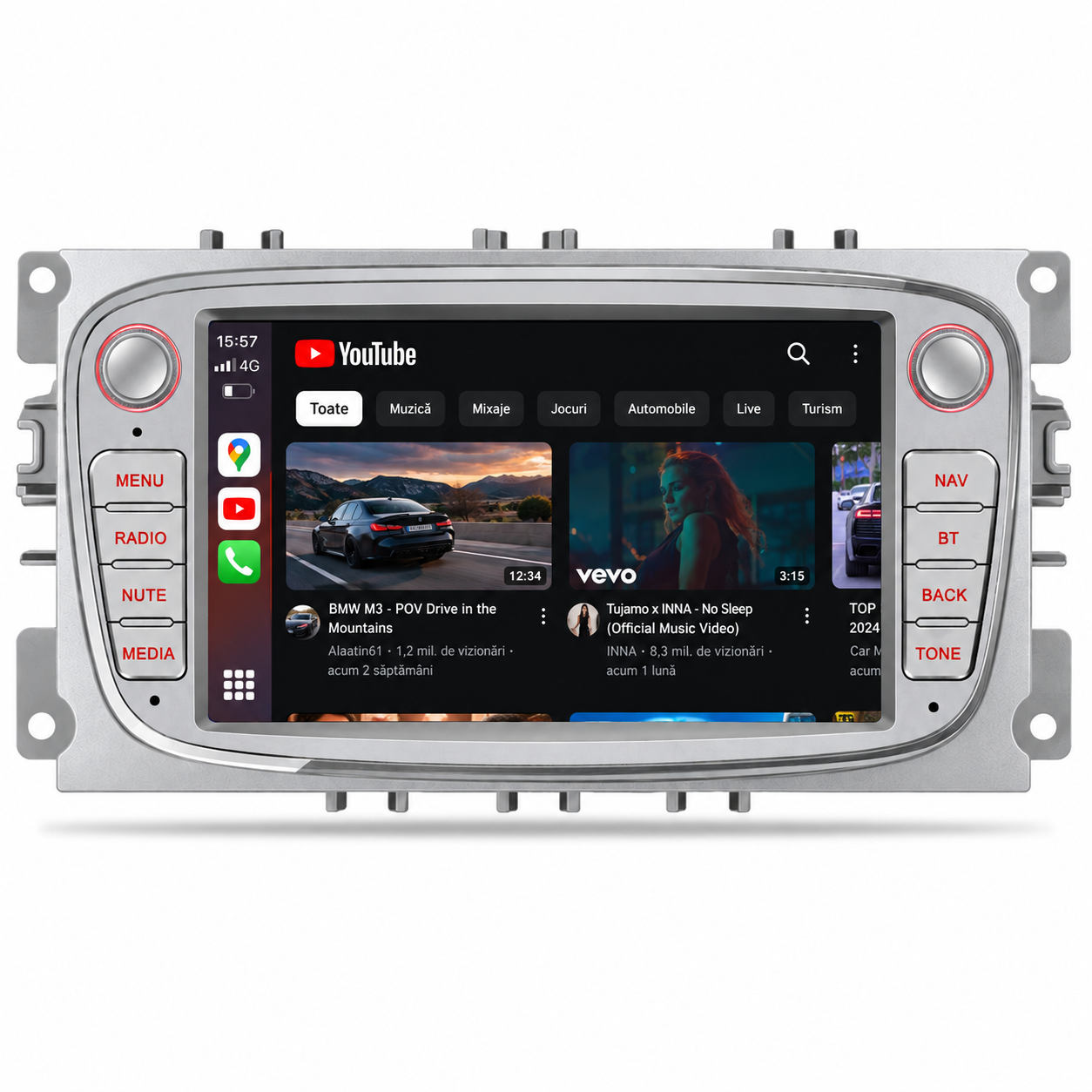 Navigatie Ford Focus / Kuga / Mondeo , Android, Ecran 7", Carplay / Android auto