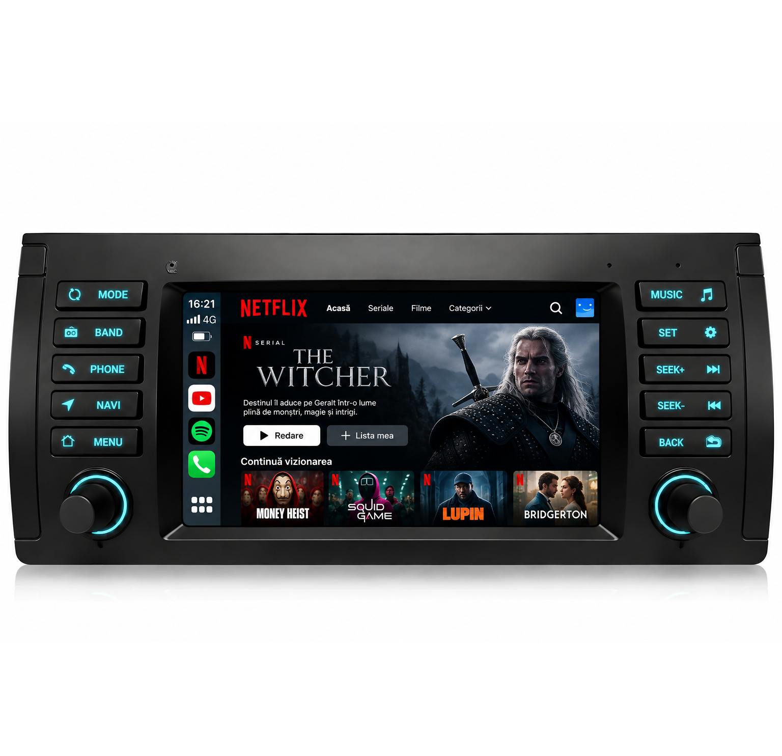 Navigatie Bmw X5 E53 (1999-2006), Ecran 7", Carplay / Android auto
