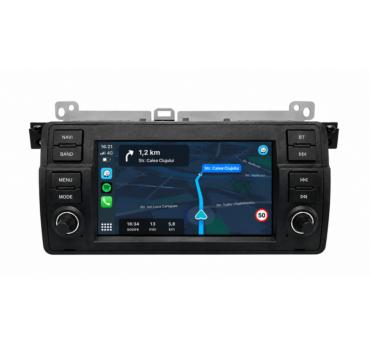 Navigatie Bmw seria 3 E46 (1998-2006), Ecran 7 inch, Carplay / Android Auto