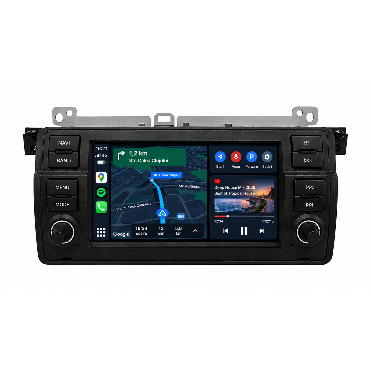 Navigatie Bmw seria 3 E46 (1998-2006), Ecran 7 inch, Carplay / Android Auto